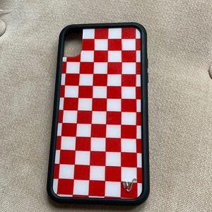Wildflower Checkered phone case
